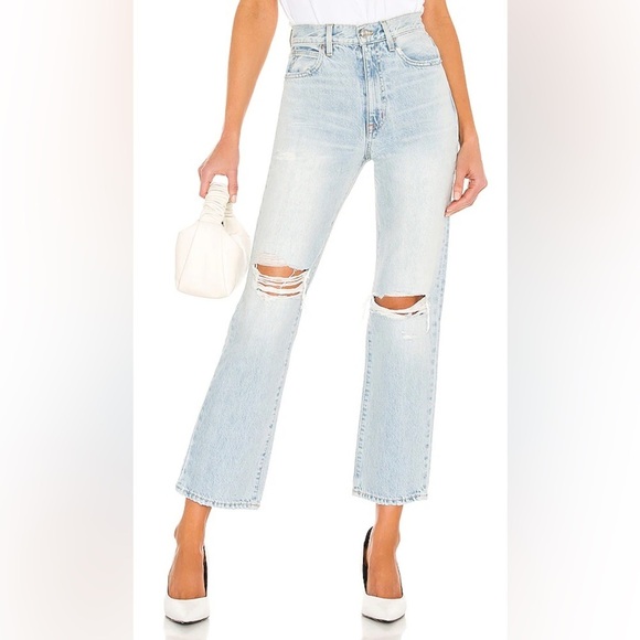 SLVRLAKE London High Rise Straight Ankle Jeans in Heartbreak Hotel Size 29 - Picture 1 of 14